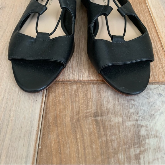Loeffler Randall Dani Black Lace Up Flat Sandals - Picture 3 of 12